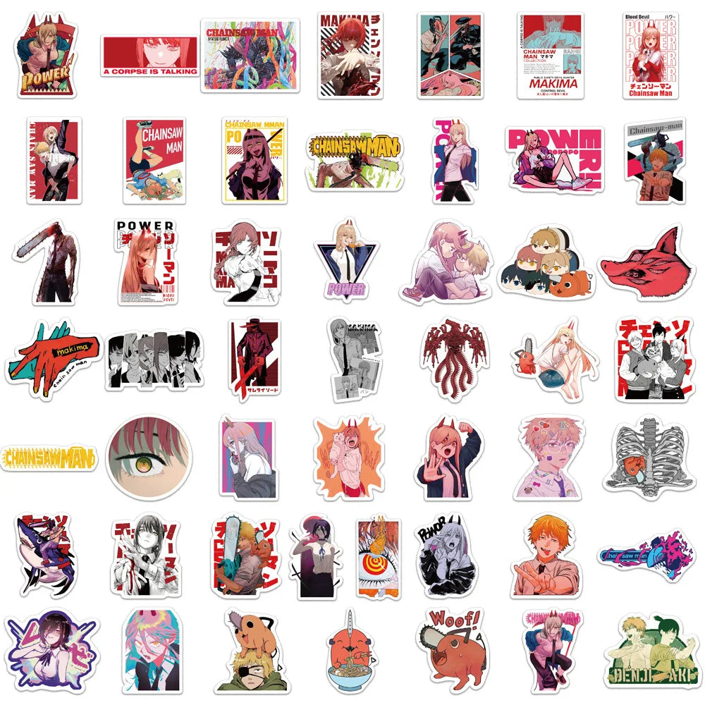 10/30/50PCS Stickers Graffiti | Stickers | Chainsaw Man