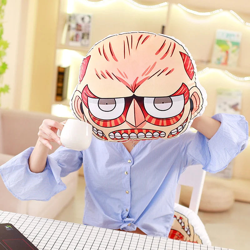 Q Version Titan Pillow Cushion | Pillow Cushion | Attack on Titan