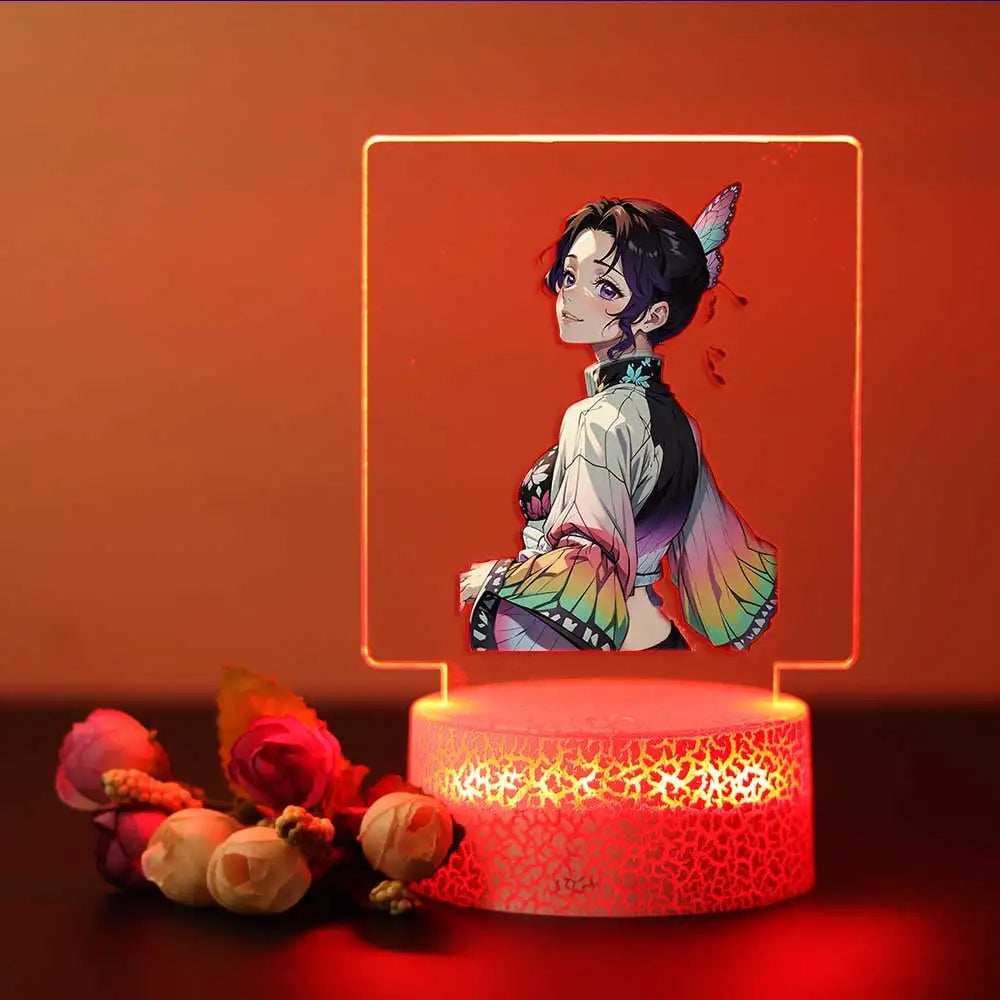 Tanjiro & Nezuko Acrylic LED Lamp | Night Light | Demon Slayer