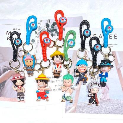 One Piece Monkey D. Luffy Keychain Key Rings Backpack Pendant Doll Accessories | Keychain | One Piece