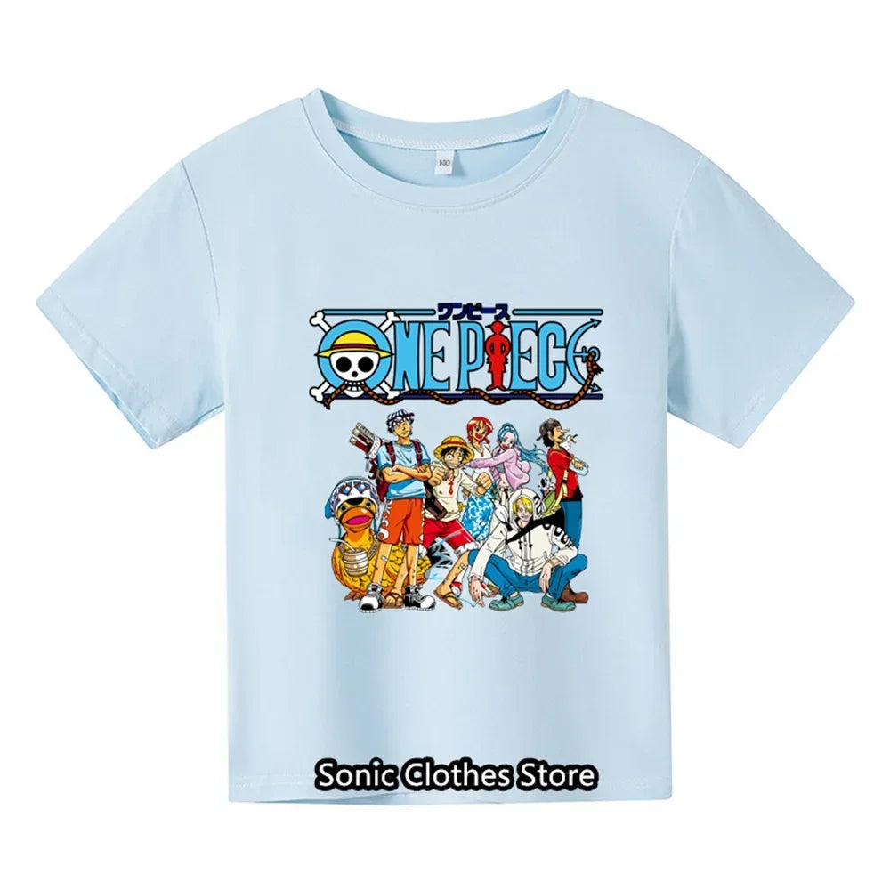 One Piece T-shirt Boys Clothes | T-shirt | One Piece