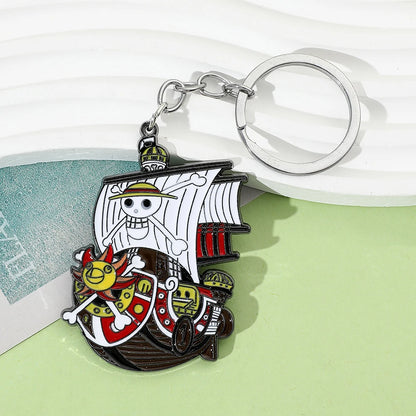 One Piece Keychain Monkey D. Luffy Pirate Metal Pendant | Keychain | One Piece