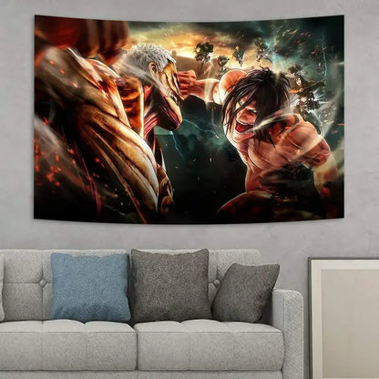 AoT Tapestry Wall Hanging Poster Decoration | Wall Decor | Attack on Titan