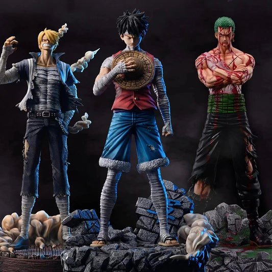 30cm One Piece Figure Roronoa Zoro Luffy Vinsmoke Sanji | PVC Statue Action Figurine | One Piece