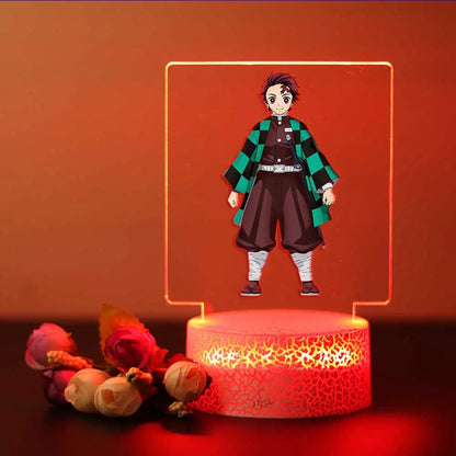 Tanjiro & Nezuko Acrylic LED Lamp | Night Light | Demon Slayer