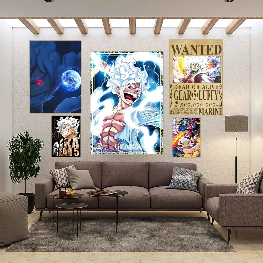 One P-Piece Luffy Gear 5 Poster | Poster | One Piece