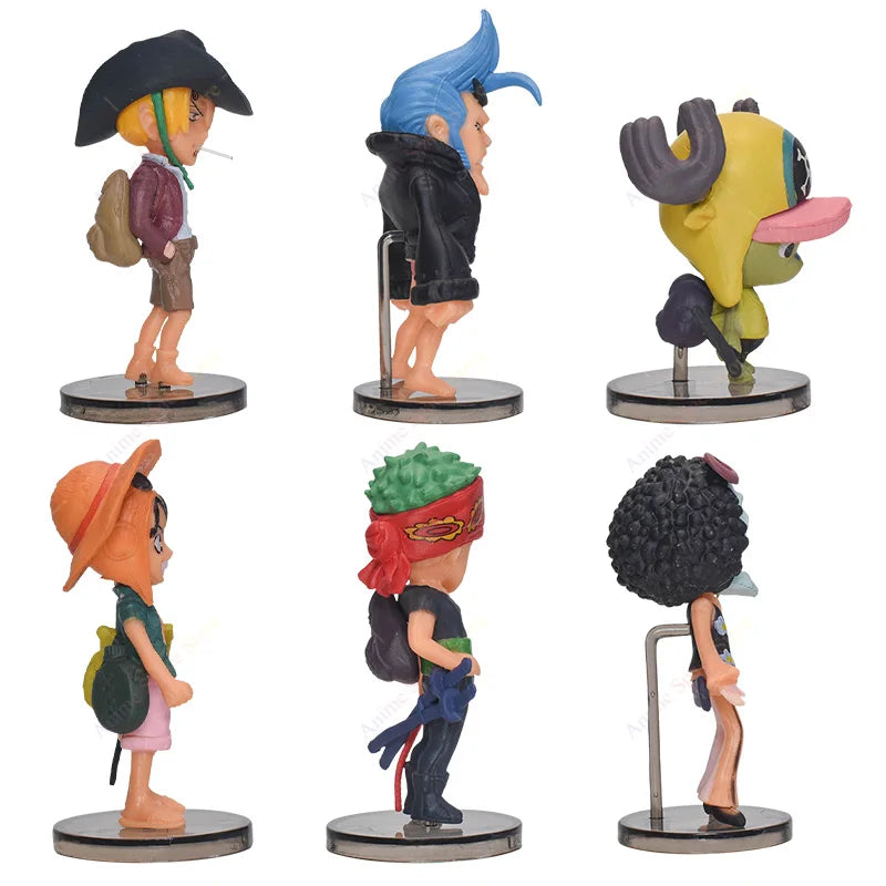 Luffy Chopper Sanji Zoro Brook Q Ver. Figure Set | Action Figure Set | One Piece