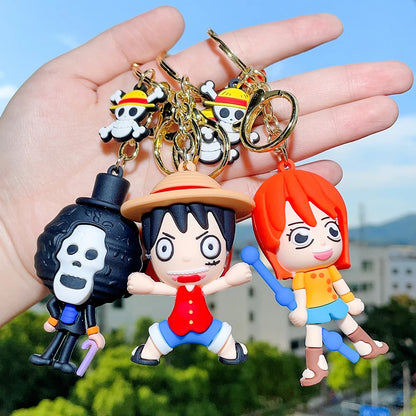 One Piece KeyChain Monkey D. Luffy Roronoa Zoro KeyRing | Keychain | One Piece