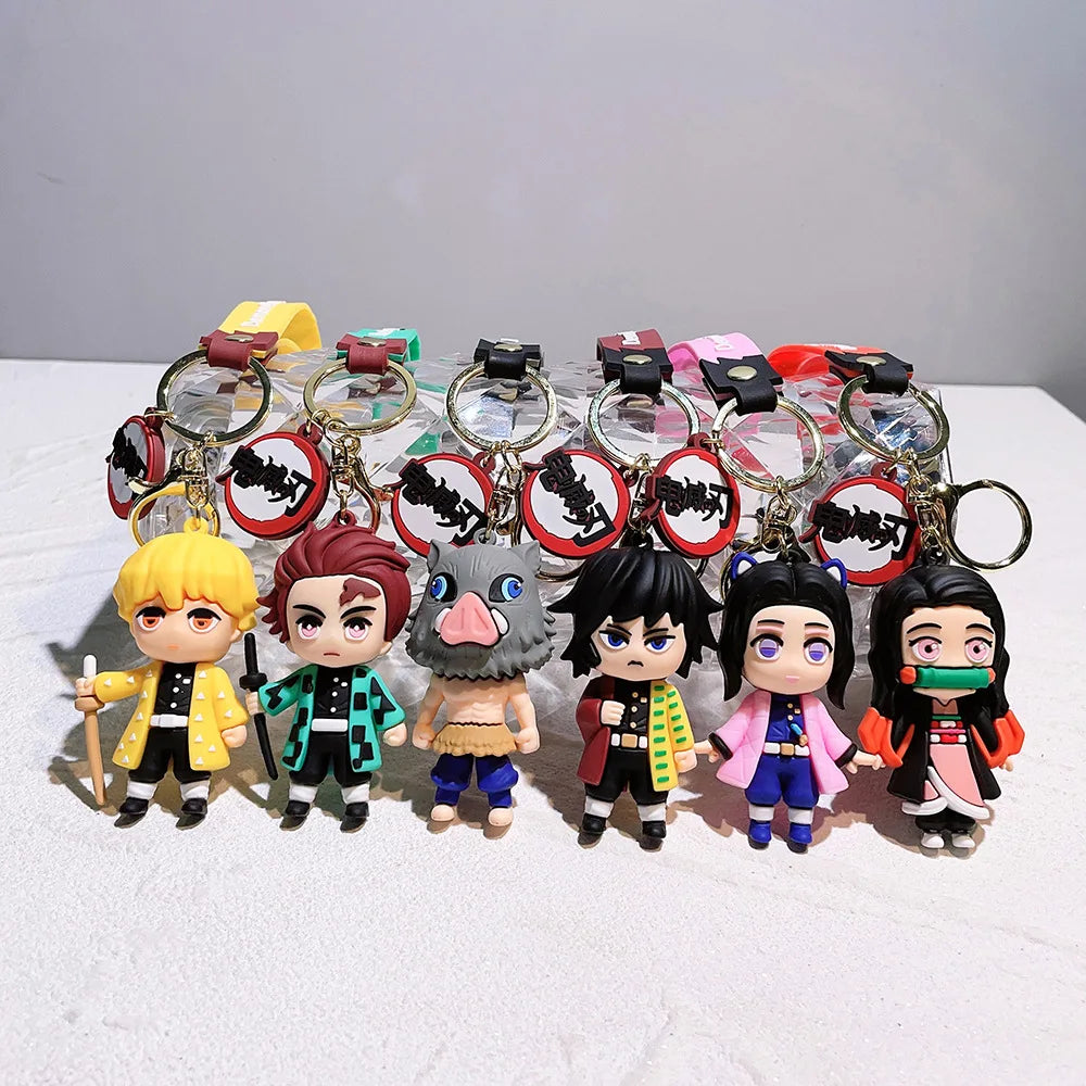 Nezuko Tanjirou Figure Keyring | Accessories | Demon Slayer