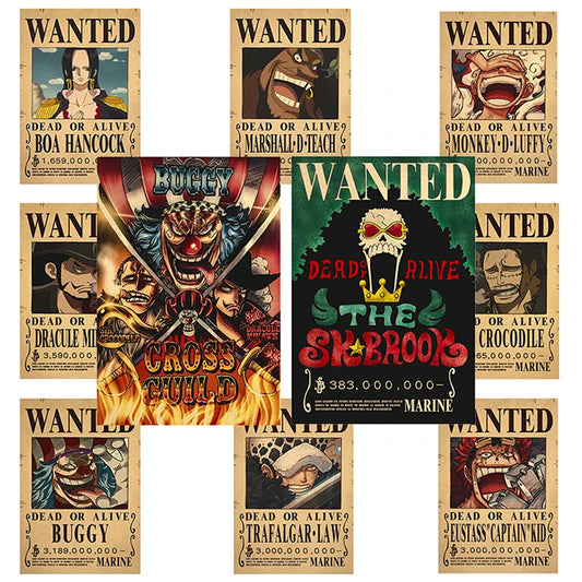 One Piece Wanted Poster Luffy Vintage Poster | Poster | One Piece