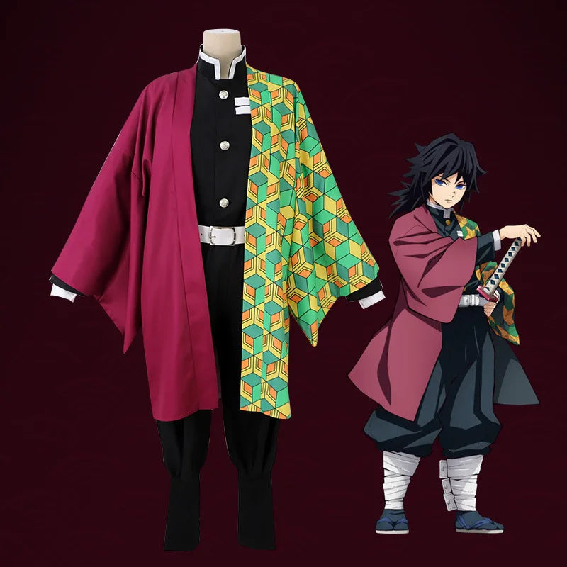 Zenitsu Giyu Tanjirou Nezuko Cosplay Kimono | Costume | Demon Slayer