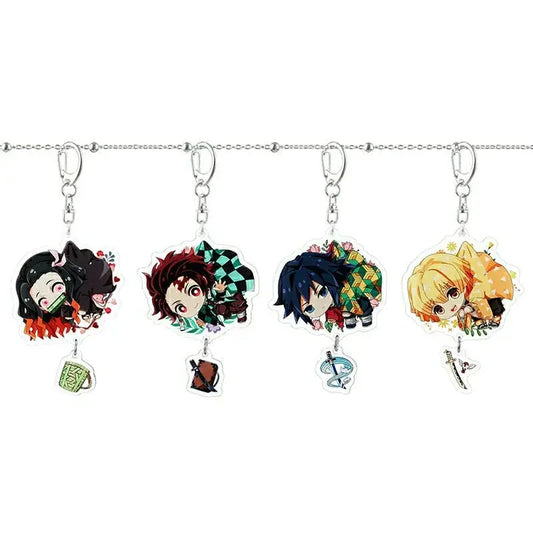 Kawaii Demon Slayer Keychain Car Key Ring | Accessories | Demon Slayer