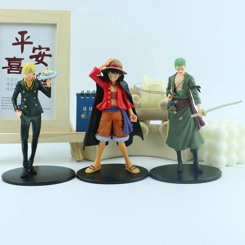 18cm One Piece Figure Pirate Warriors Monkey D Luffy Roronoa Zoro Sanji Usopp | Action Figures | One Piece