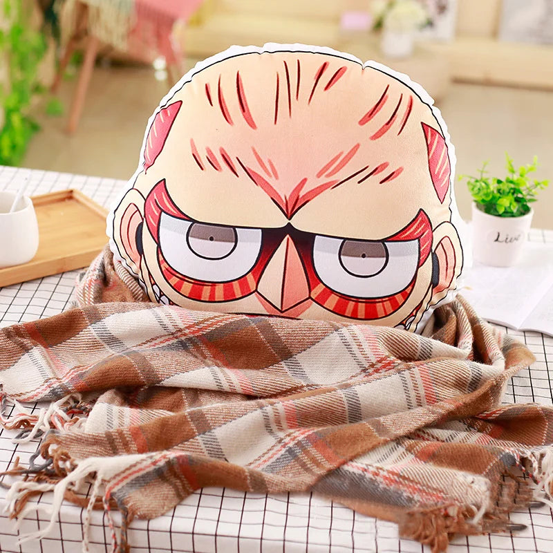 Q Version Titan Pillow Cushion | Pillow Cushion | Attack on Titan