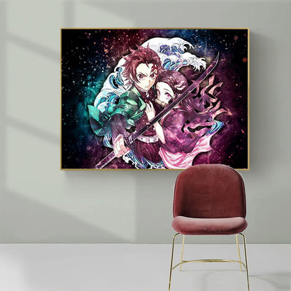 Painting Wall Art Canvas Poster | Decor | Demon Slayer