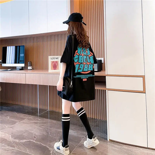 Woman Baggy Black T Shirt | T-shirt | 2024 Tops