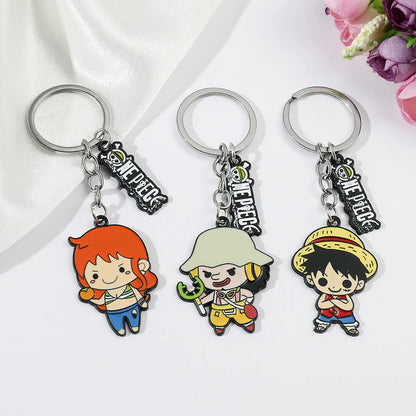 One Piece Keychain Luffy Straw Hat Sanji Nami Chopper | Keychain | One Piece