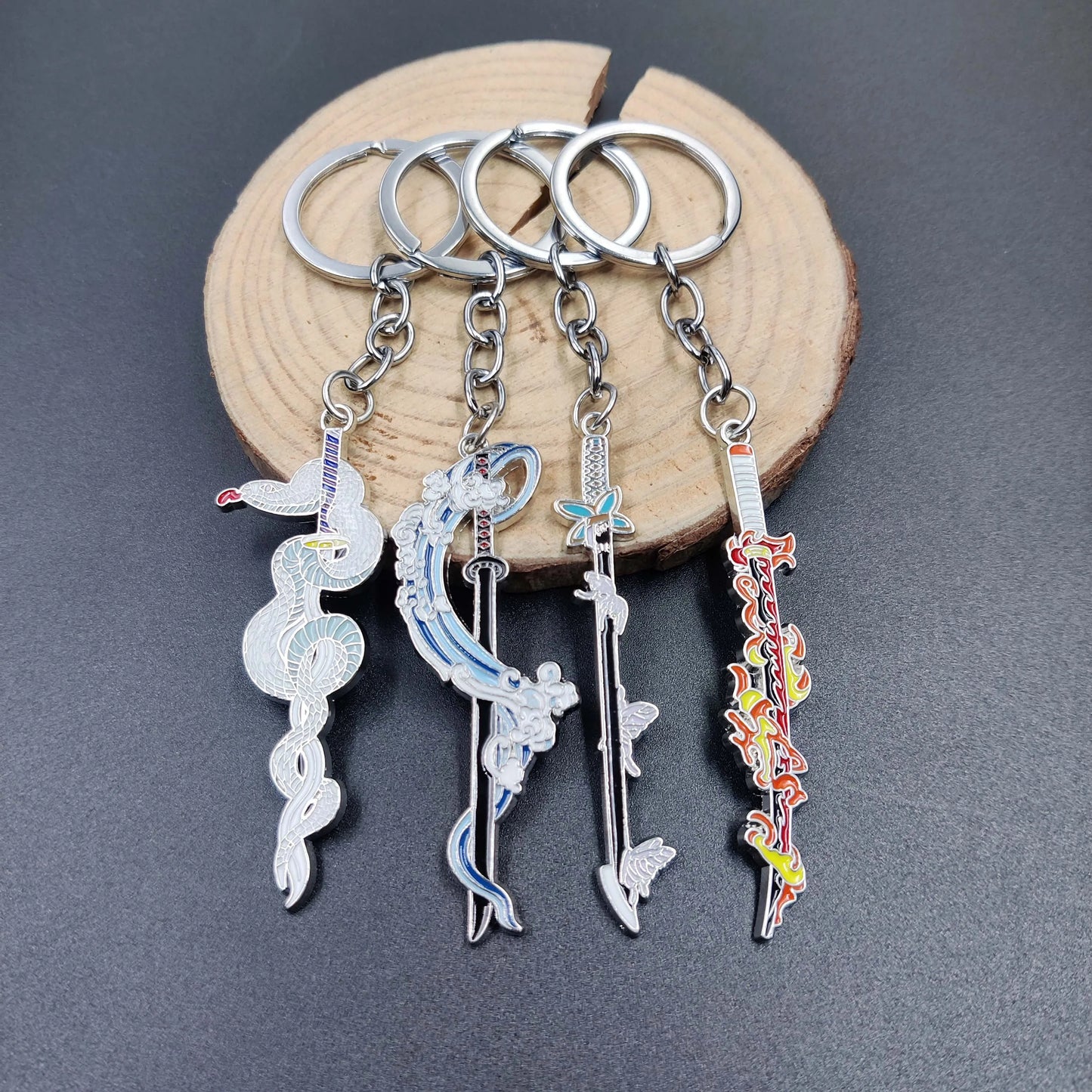 Tomioka Giyuu Weapon Keyring | Metal Pendant | Demon Slayer