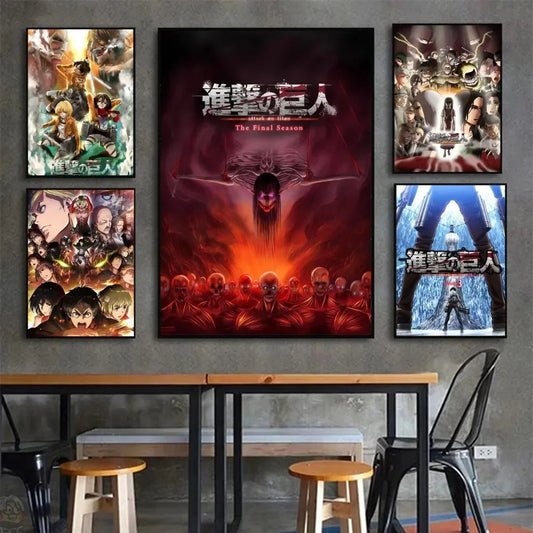 Attack On Titan Poster Stickers Art Wall Murals | Stickers | Attack on Titan