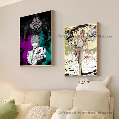 Classic Death Note Poster Self-adhesive Art | Home Decor | Death Note