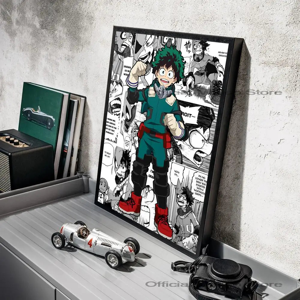 Japanese Poster Sticker | Self-adhesive | My Hero Academia