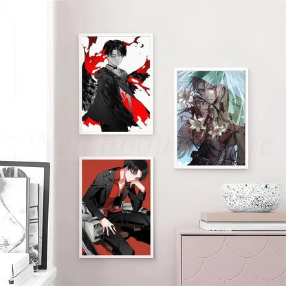 Levi Attack On Titan Poster Stickers Art Wall Murals | Stickers | Attack on Titan