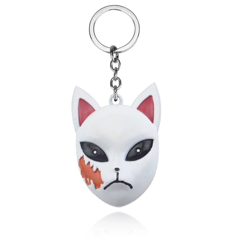 Tanjirou Mask Keychain Fox Mask Keyring | Accessories | Demon Slayer