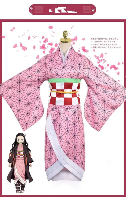 Nezuko Halloween Costume | Party Clothes Set | Demon Slayer