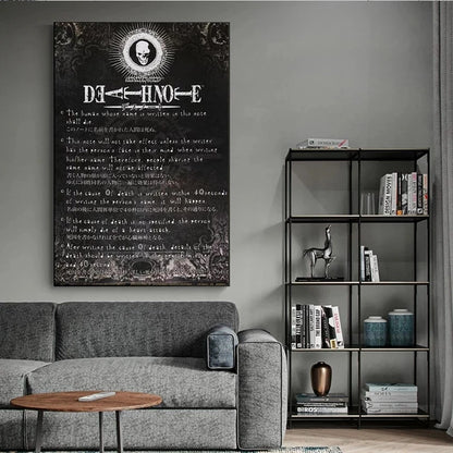 Death Note Sticky Whitepaper Poster | Sticker | Death Note