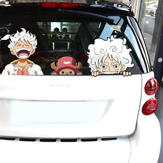 One Piece Luffy Sun God Car Sticker | Car Sticker | One Piece