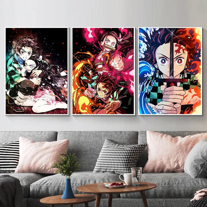 Painting Wall Art Canvas Poster | Decor | Demon Slayer