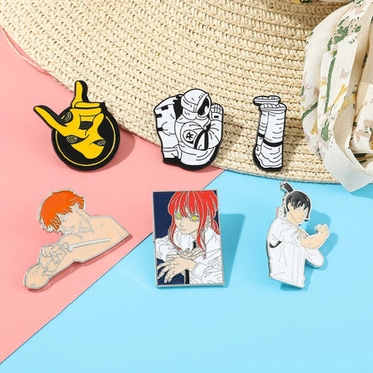 Enamel Pins Pochita Makima | Pin | Chainsaw Man