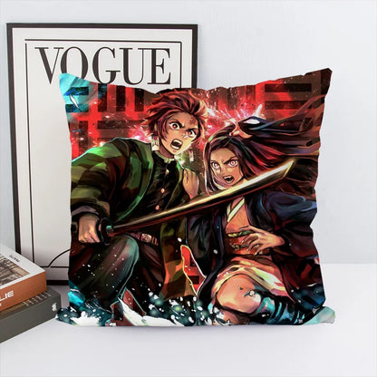 Home Decor Cushions 40x40 | Pillowcase | Demon Slayer