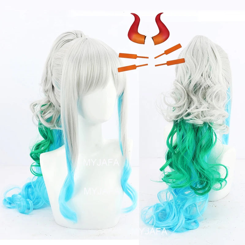 Yamato Cosplay Wig One Piece 70cm Long Heat Resistant Synthetic Hair | Costume | One Piece