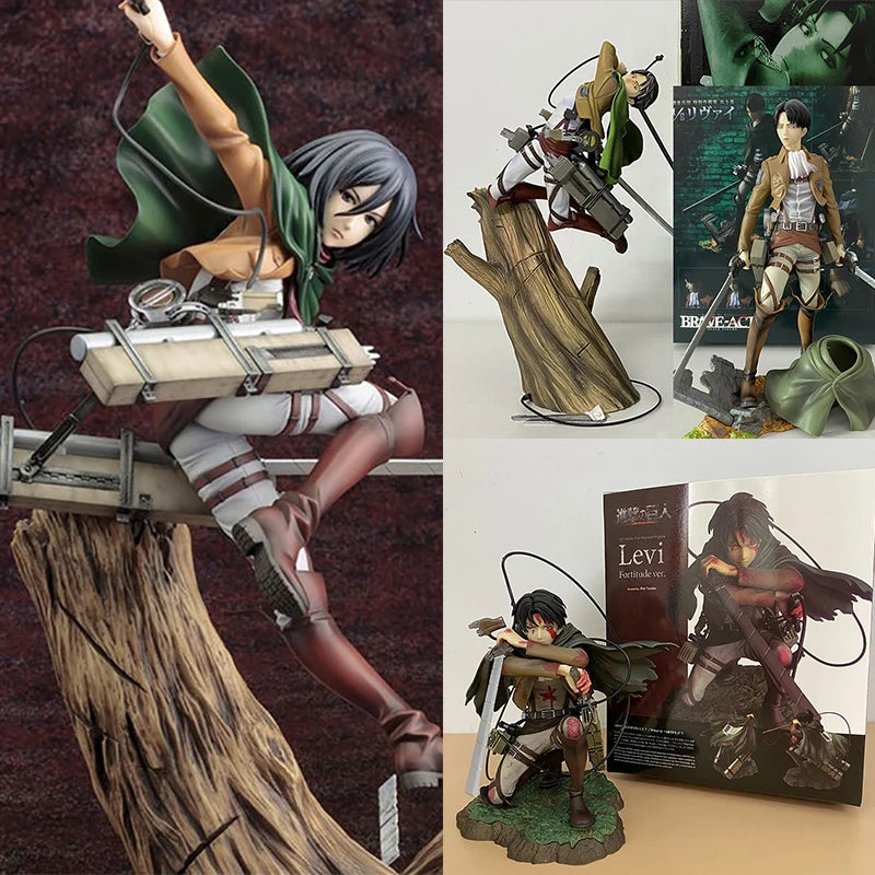 Kotobukiya Levi Ackerman Mikasa Ackerman | Action Figure | Attack on Titan