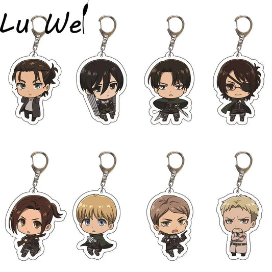 8pcs/set Keychain Car Accessories | Keychain | Attack on Titan