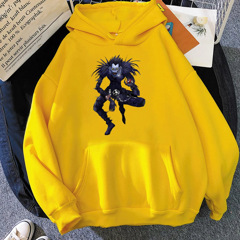 Death Note Hoodie Harajuku Graphic Manga | Hoodie | Death Note