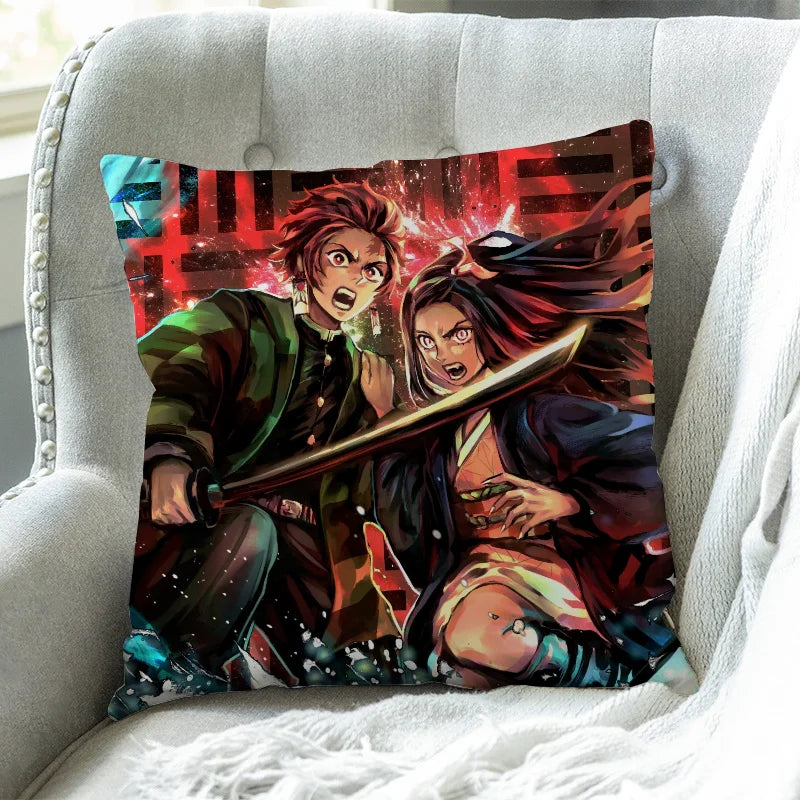 Home Decor Cushions 40x40 | Pillowcase | Demon Slayer