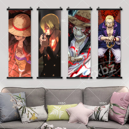 Sanji Posters ONE PIECE Wall Art Usopp Home Decoration Vivi Hanging Painting Rayleigh Scroll Picture | Poster | One Piece