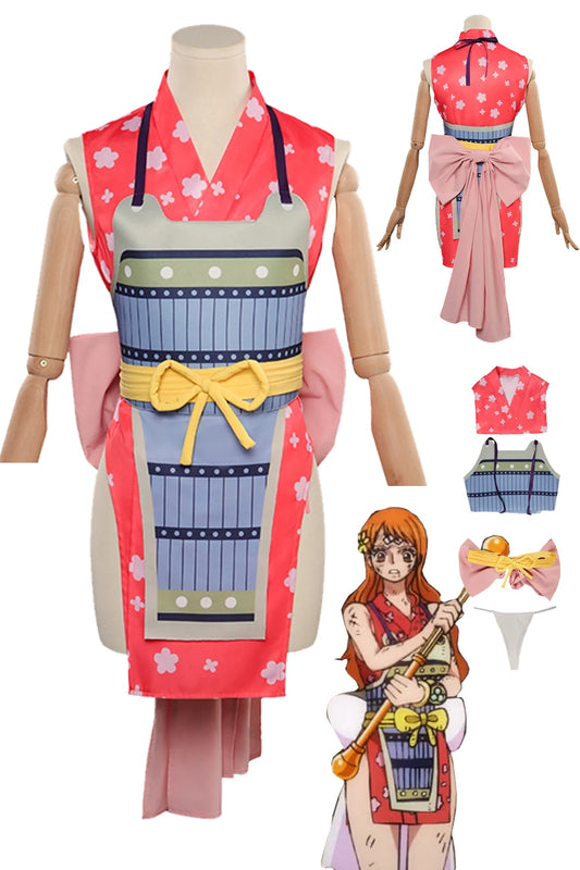 Nami Cosplay Fantasia Kimono One Piece Disguise Roleplay Cloth Adult | Costume | One Piece