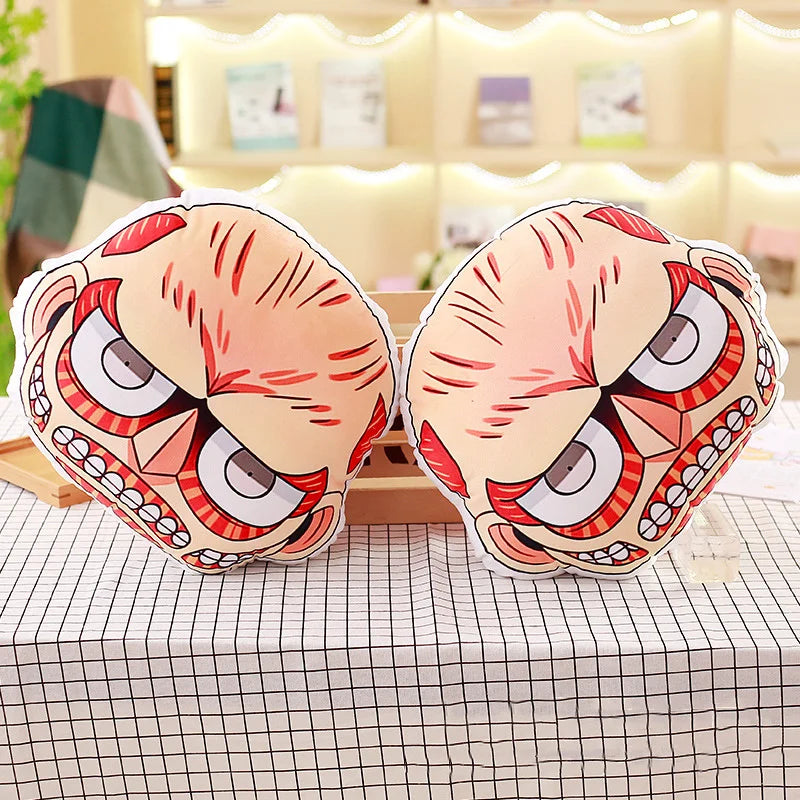 Q Version Titan Pillow Cushion | Pillow Cushion | Attack on Titan