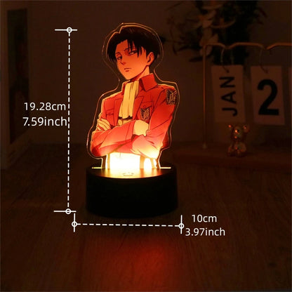 Attack on Titan Figures 3D Lamp LED Night Light | Night Light | Attack on Titan