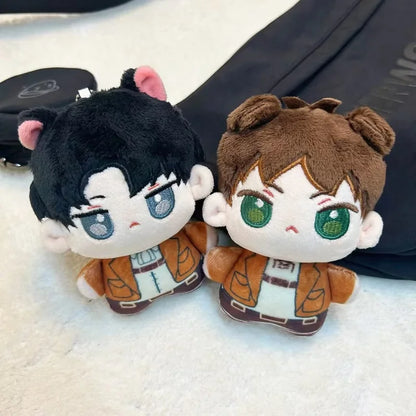 12cm Levi Eren Mikasa Plush Keychain | Keychain | Attack on Titan