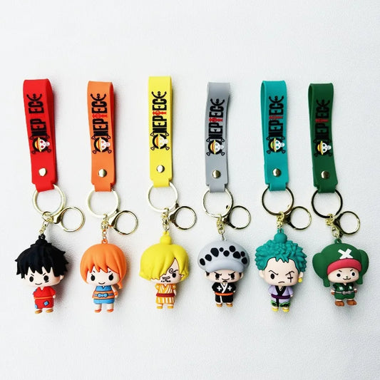 One Piece Keychain Luffy Nami Sanji Zoro Peripheral | Keychain | One Piece