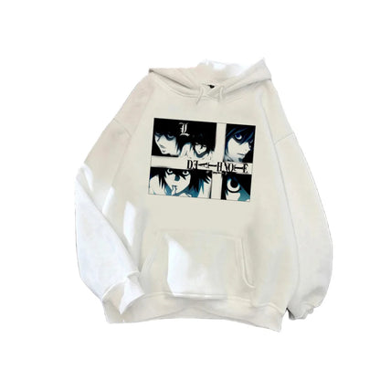 Death Note Hoodie Mesa Aman Graphic Streetwear | Hoodie | Death Note