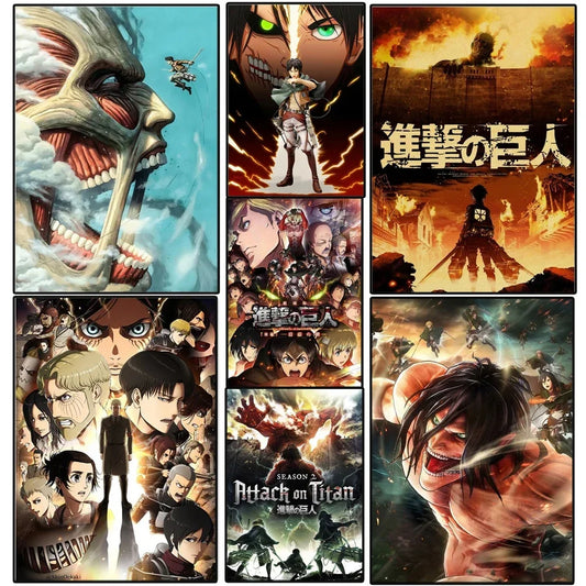 Attack on Titan Canvas Painting Wall Art Pictures | Wall Art | Attack on Titan