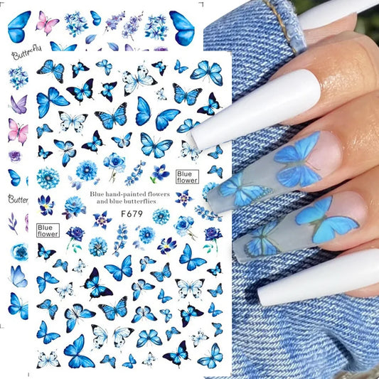 Luxury Nail Design Butterfly Nail Sticker | Nail Sticker | Various