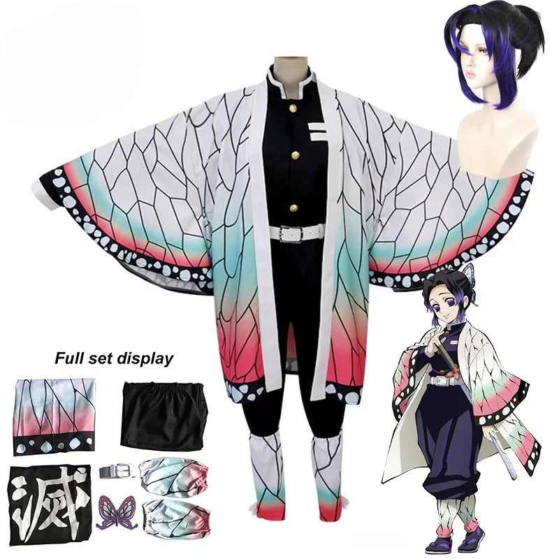 Shinobu Costume Wig | Kimono Halloween Costumes | Demon Slayer