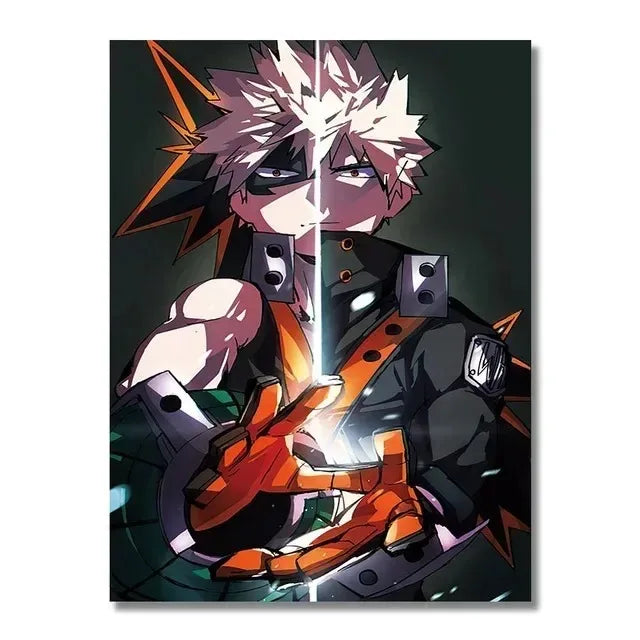 Classic Teenagers My Hero Academia Canvas Painting | Wall Art | My Hero Academia