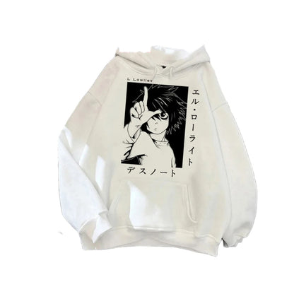 Death Note Hoodie Mesa Aman Graphic Streetwear | Hoodie | Death Note